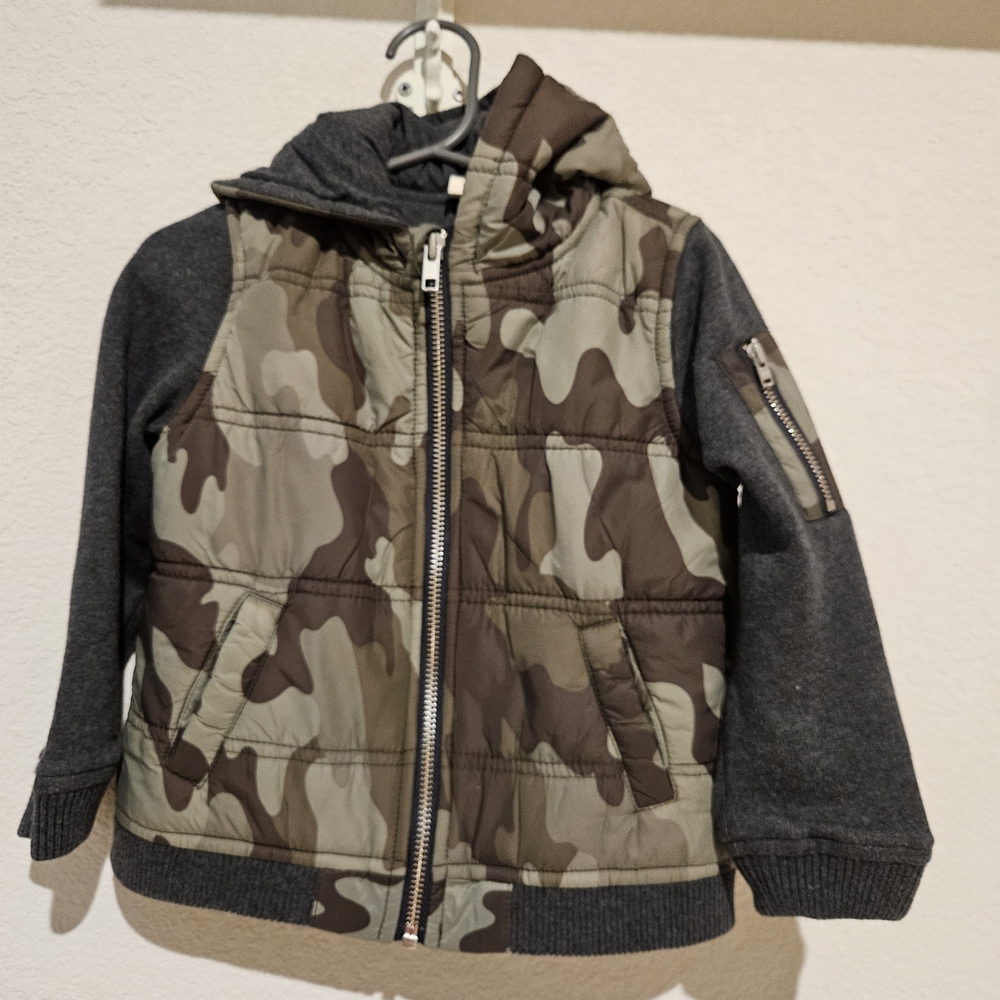 Tucker + Tate Camouflage and Gray Kids Jacket